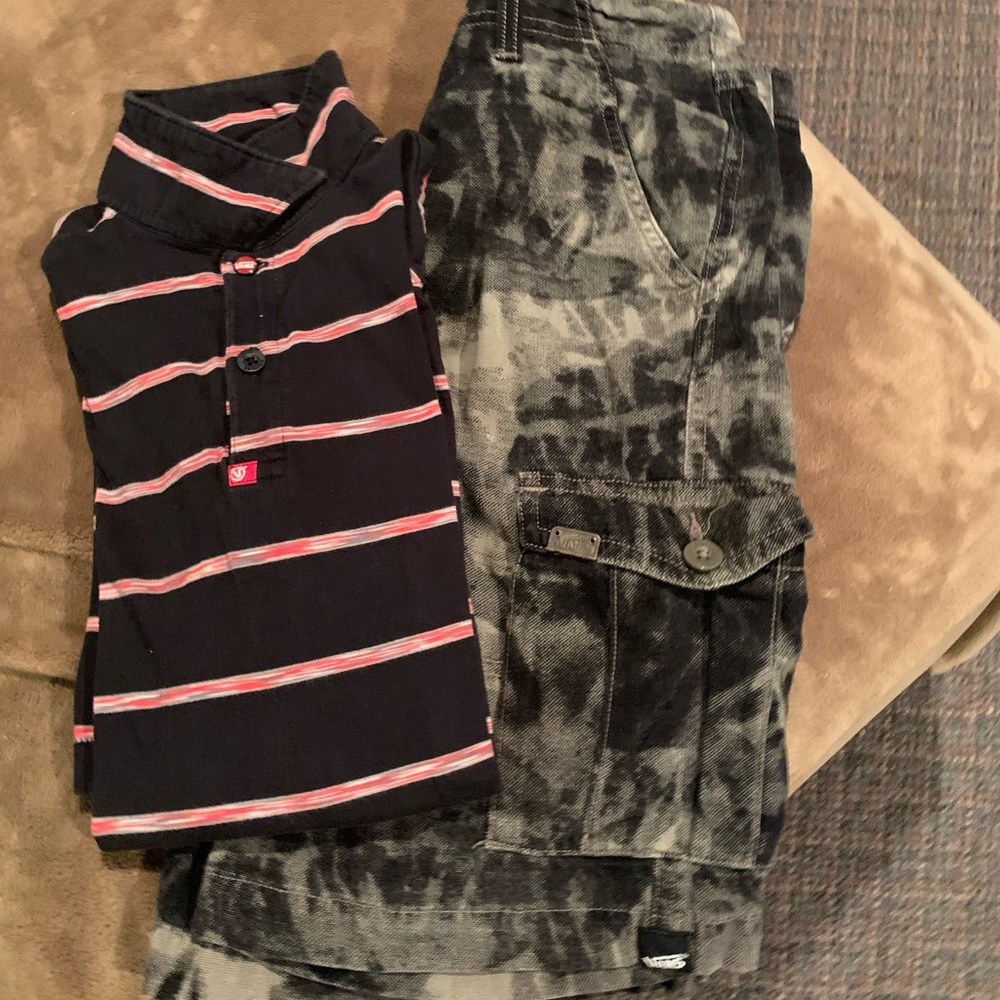 Boys size 12 Vans outfit gently used